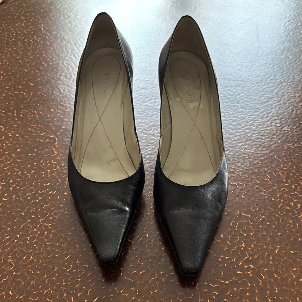BCBGirls Black Pointed Toe Heels